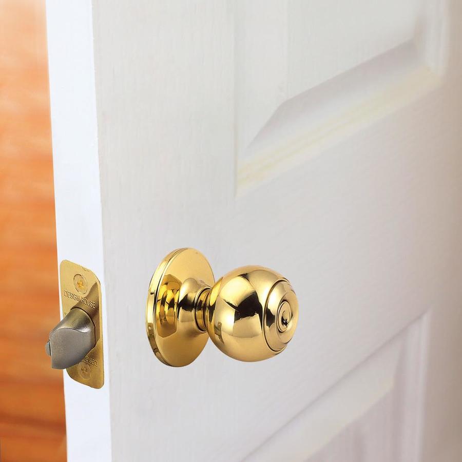 Design House Polished Brass Keyed Entry Door Knob In The Door Knobs Department At 3920