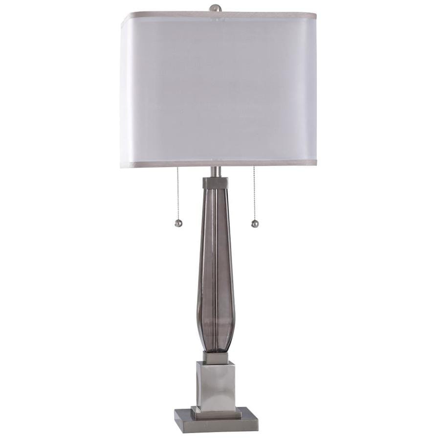 brushed steel table lamp