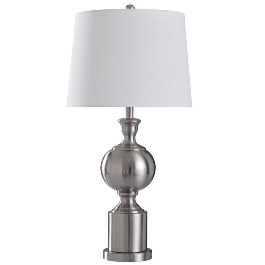 brushed steel table lamp