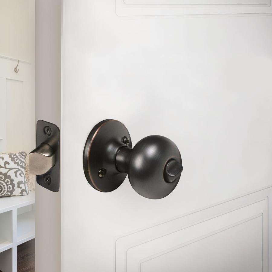 Design House Cambridge Oil Rubbed Bronze Privacy Door Knob In The Door Knobs Department At 6002