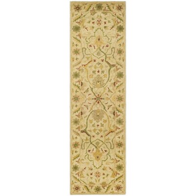 Safavieh Antiquity Bibika 2 x 10 Ivory Indoor Floral/Botanical Vintage Handcrafted Runner Safavieh Antiquity Bibika 2 x 10 Ivory Indoor Floral/Botanical Vintage Handcrafted Runner