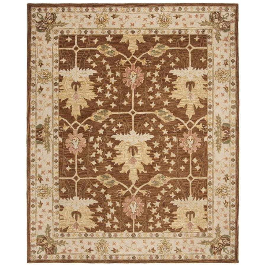 Safavieh Anatolia Byzan 8 X 10 Brown Beige Indoor Floral Botanical Vintage Handcrafted Area Rug In The Rugs Department At Lowes Com