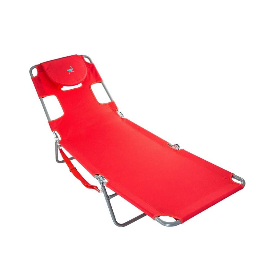 Ostrich Ostrich Chaise Lounge Folding Portable Sunbathing Poolside