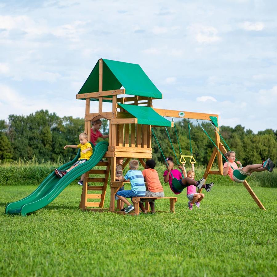 wooden outdoor playsets