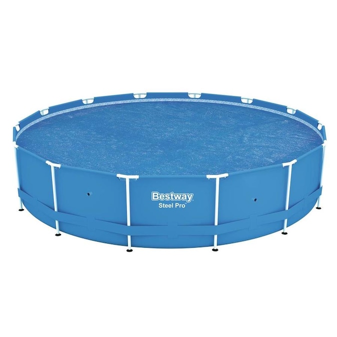 Bestway 14ft Round Floating Above Ground Swimming Pool Solar Heat Cover (2 Pack) in the Pool