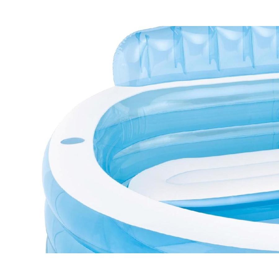 inflatable pool with bench