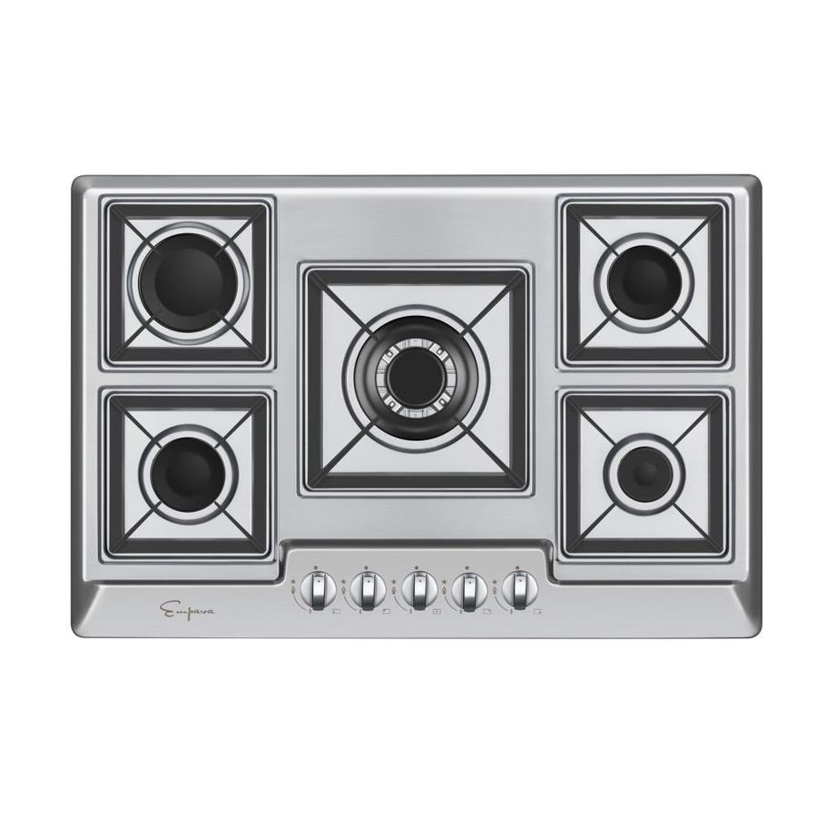 Empava 30in 5 Burners Stainless Steel Gas Cooktop in the Gas Cooktops