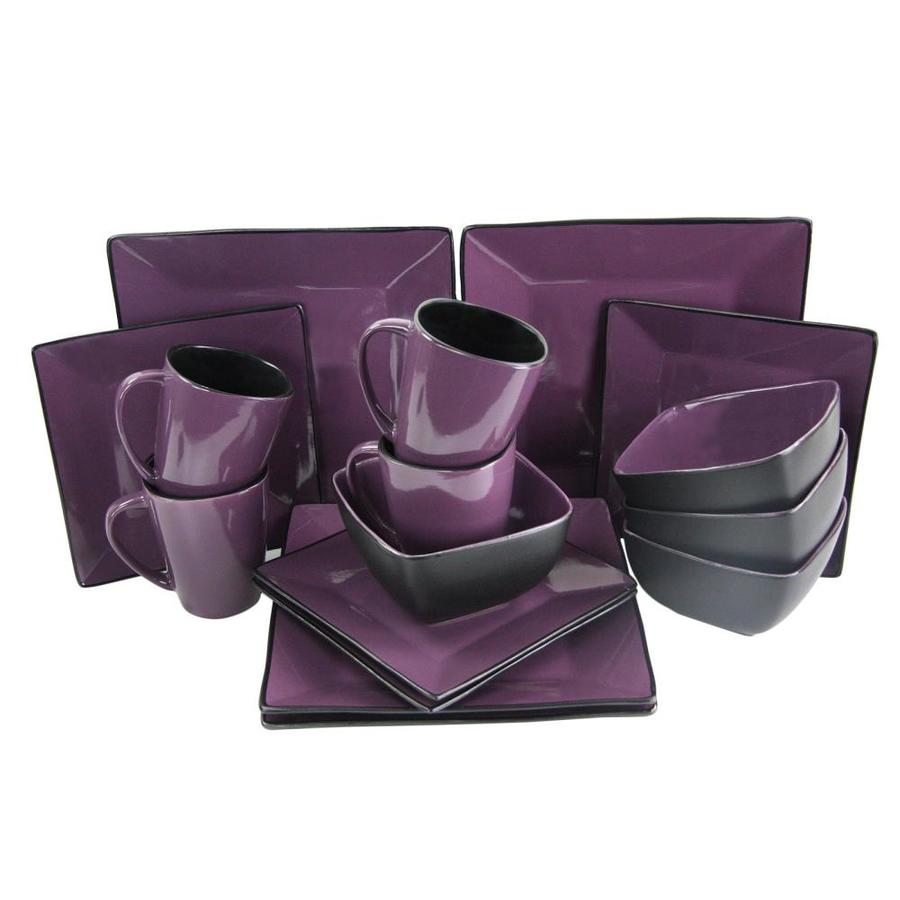 purple dinnerware