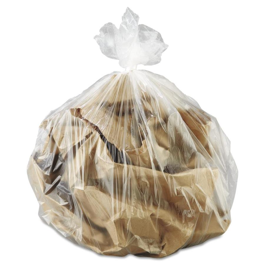 4 gallon clear trash bags