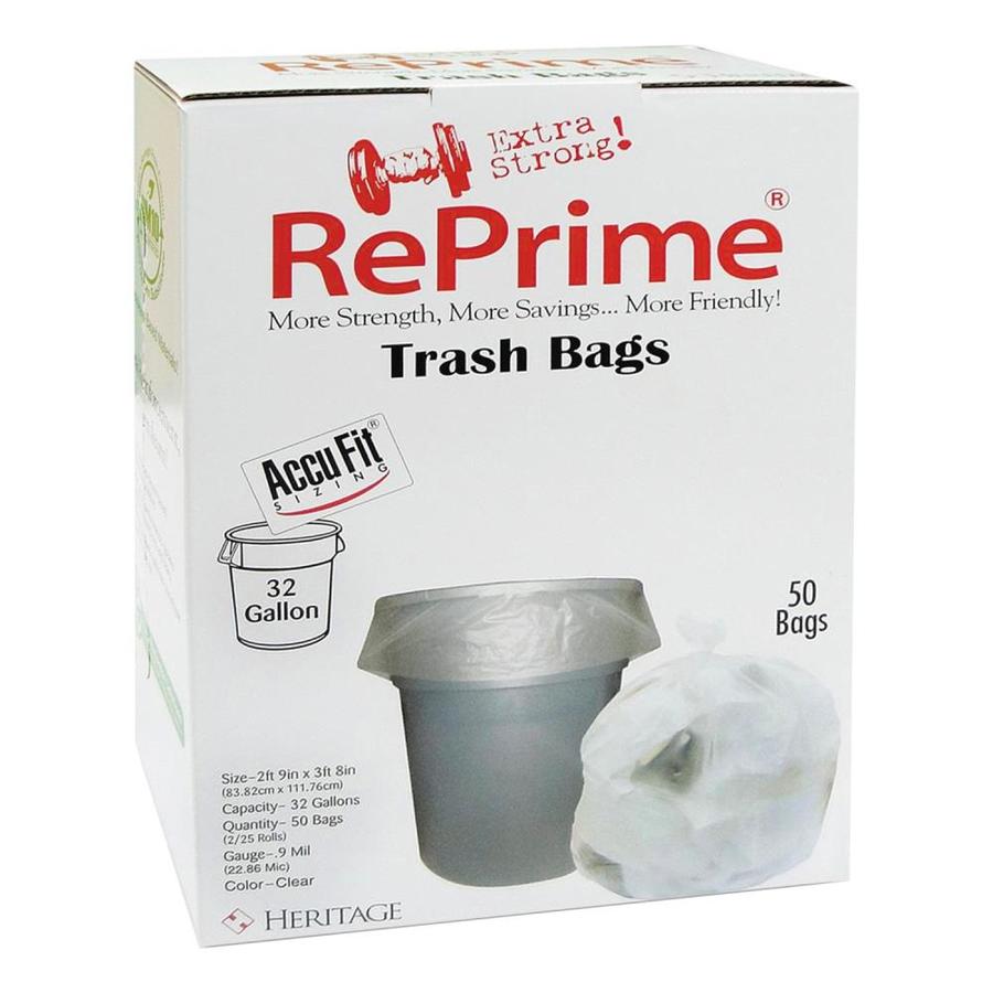clear plastic trash can liners
