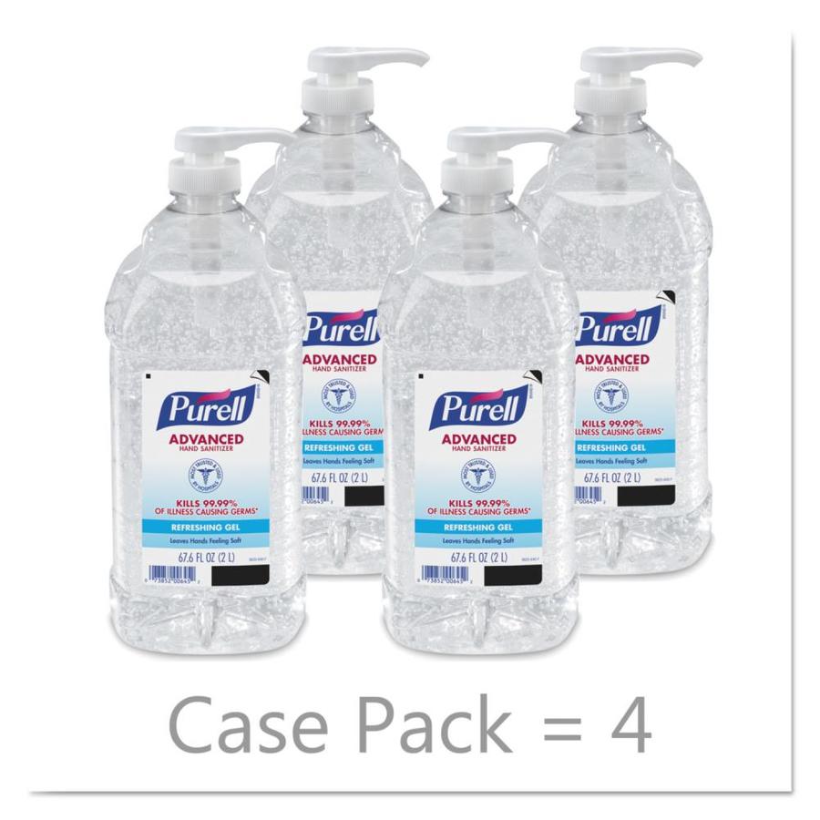 PURELL 4-Pack 67.62-oz Fragrance-Free Hand Sanitizer Bottle Gel In The ...