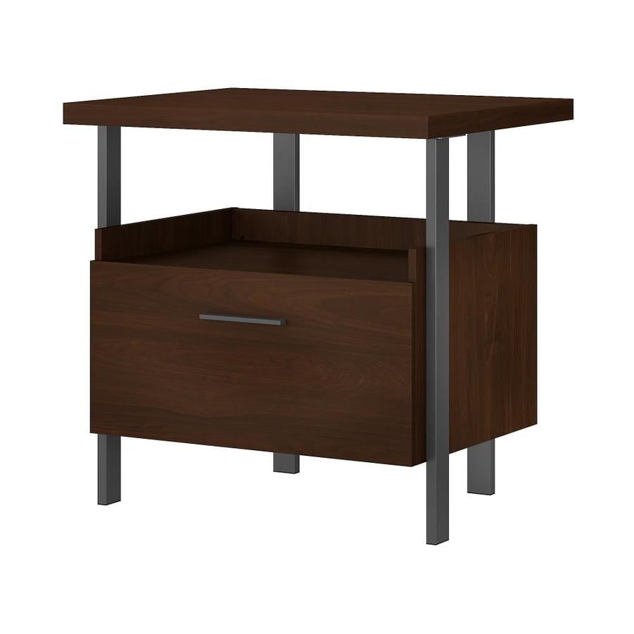 Bush Furniture Bush Furniture Architect 1 Drawer Lateral File Cabinet In Modern Walnut In The File Cabinets Department At Lowes Com