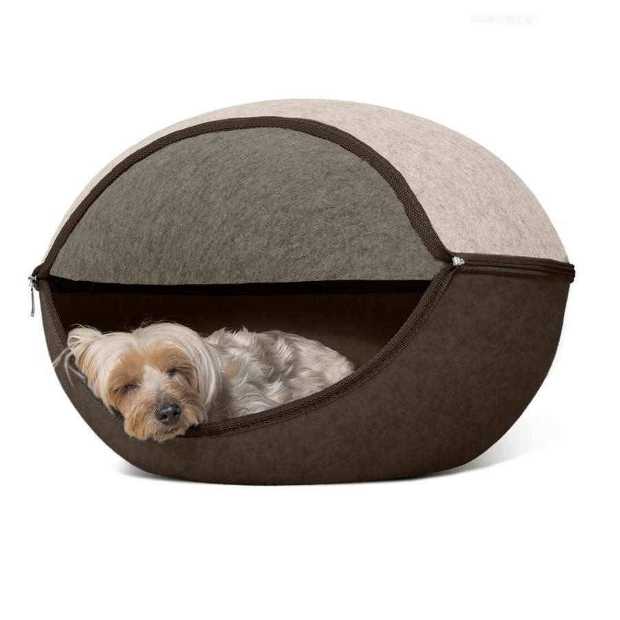 furhaven round dog bed