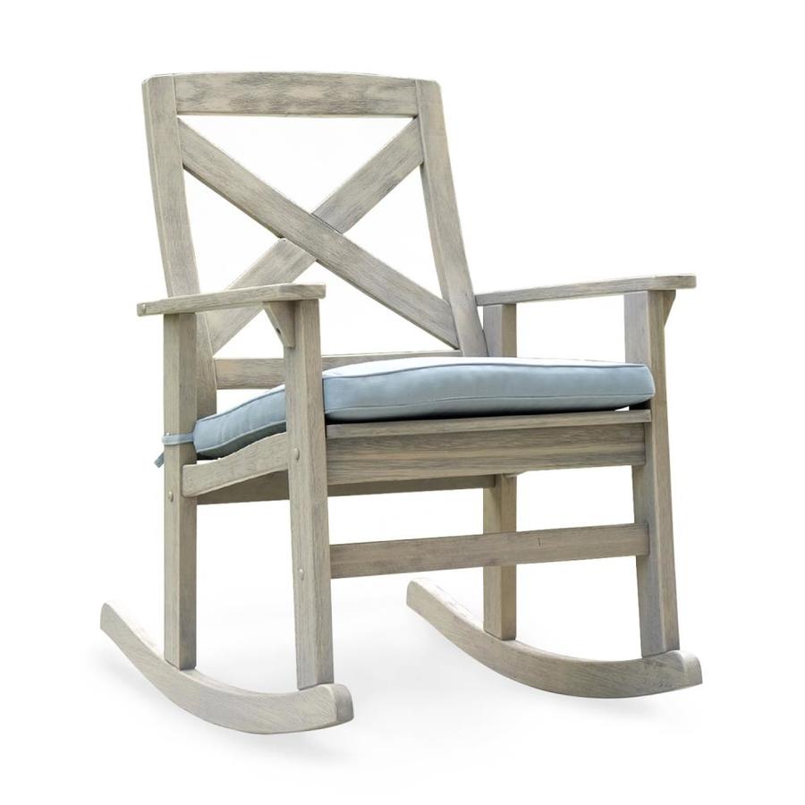gray rocking chair
