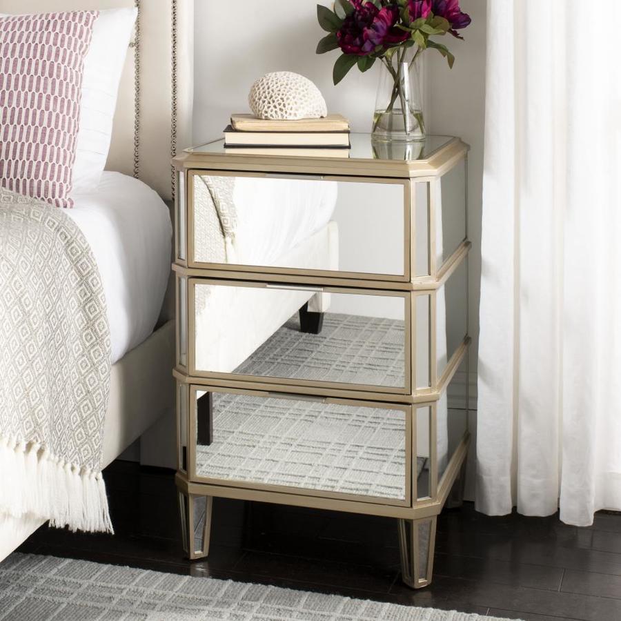 Safavieh Giana Mirror Nightstand In The Nightstands Department At Lowes Com