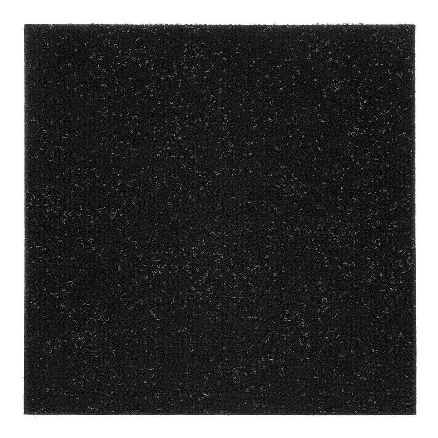 1 Tile - 1 Sqft, Black IncStores Berber Carpet Tiles