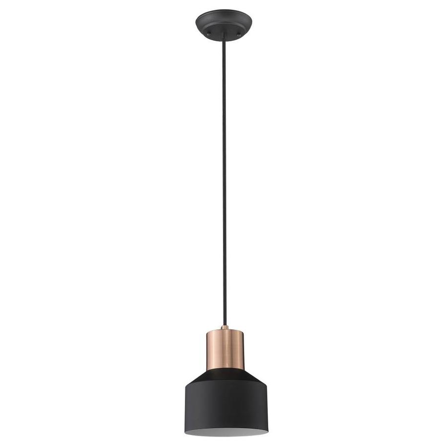 mid century black pendant light