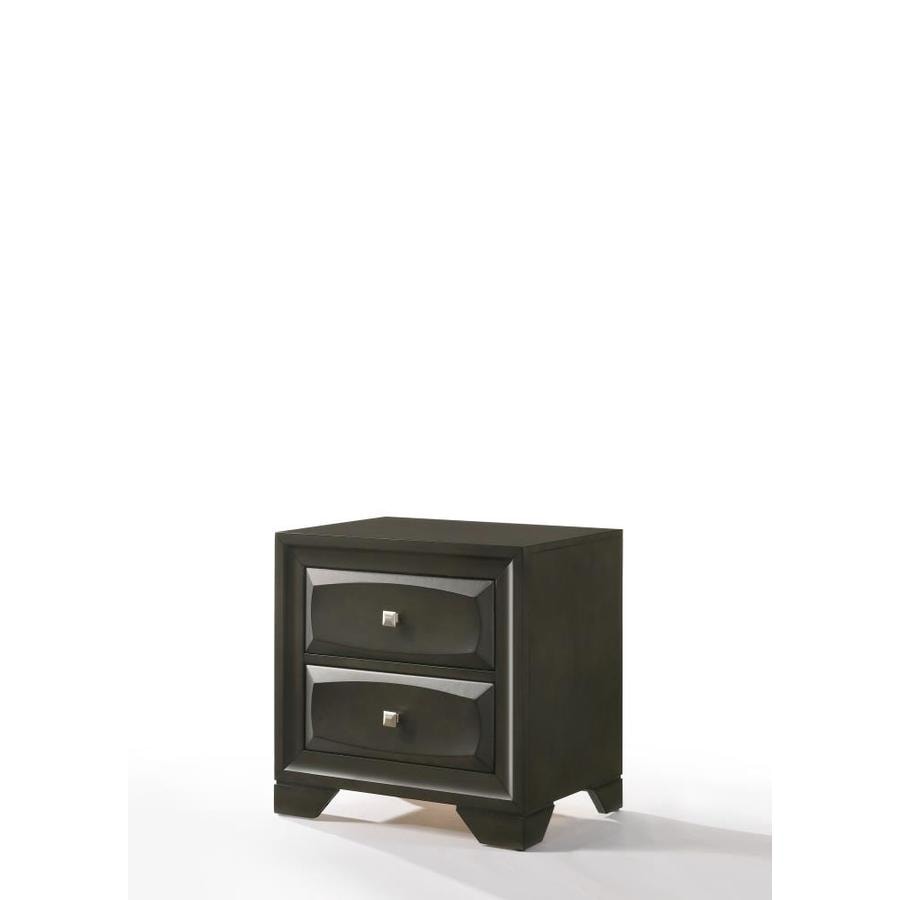 Acme Furniture Soteris Dark Walnut Rubberwood Nightstand In The Nightstands Department At Lowes Com