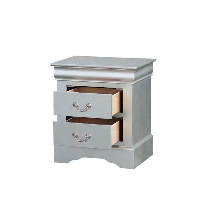 ACME Furniture Louis Philippe III Nightstand in Platinum in the Nightstands department at www.neverfullmm.com
