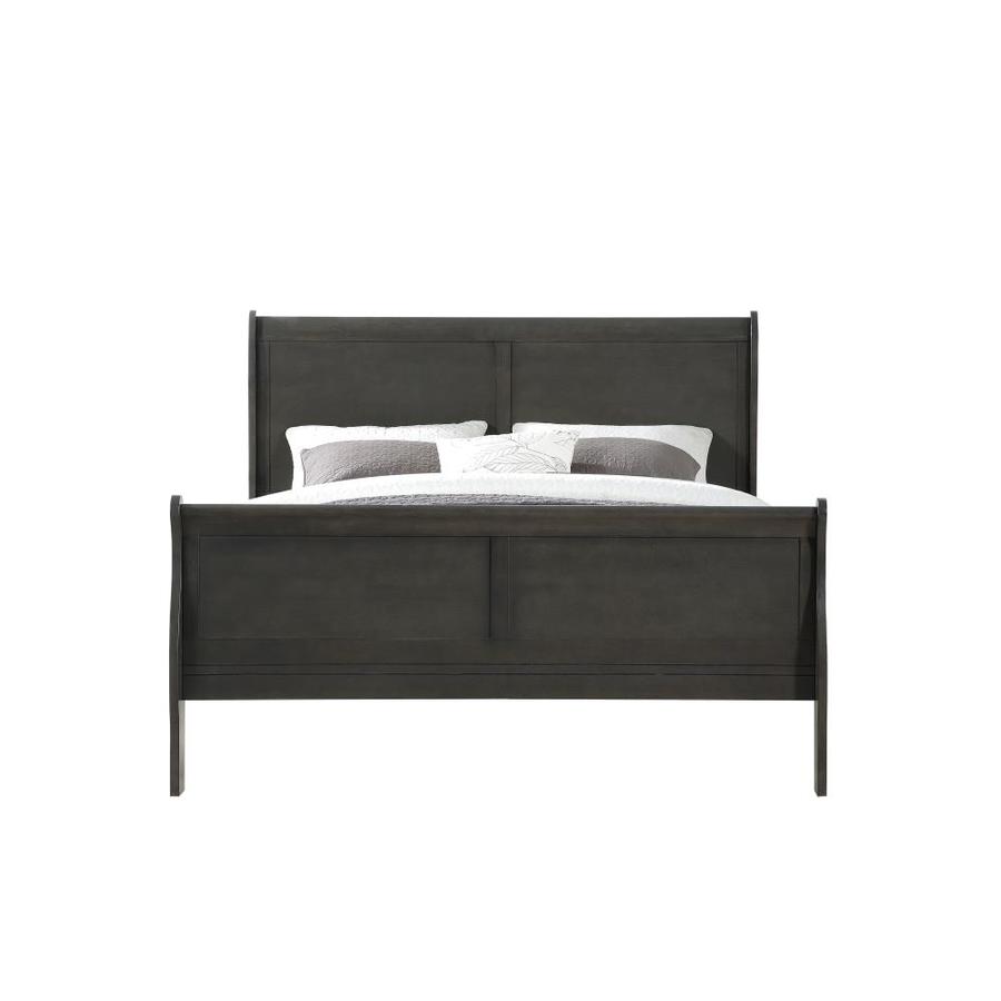 ACME Furniture Louis Philippe Dark Gray Queen Sleigh Bed in the Beds department at 0