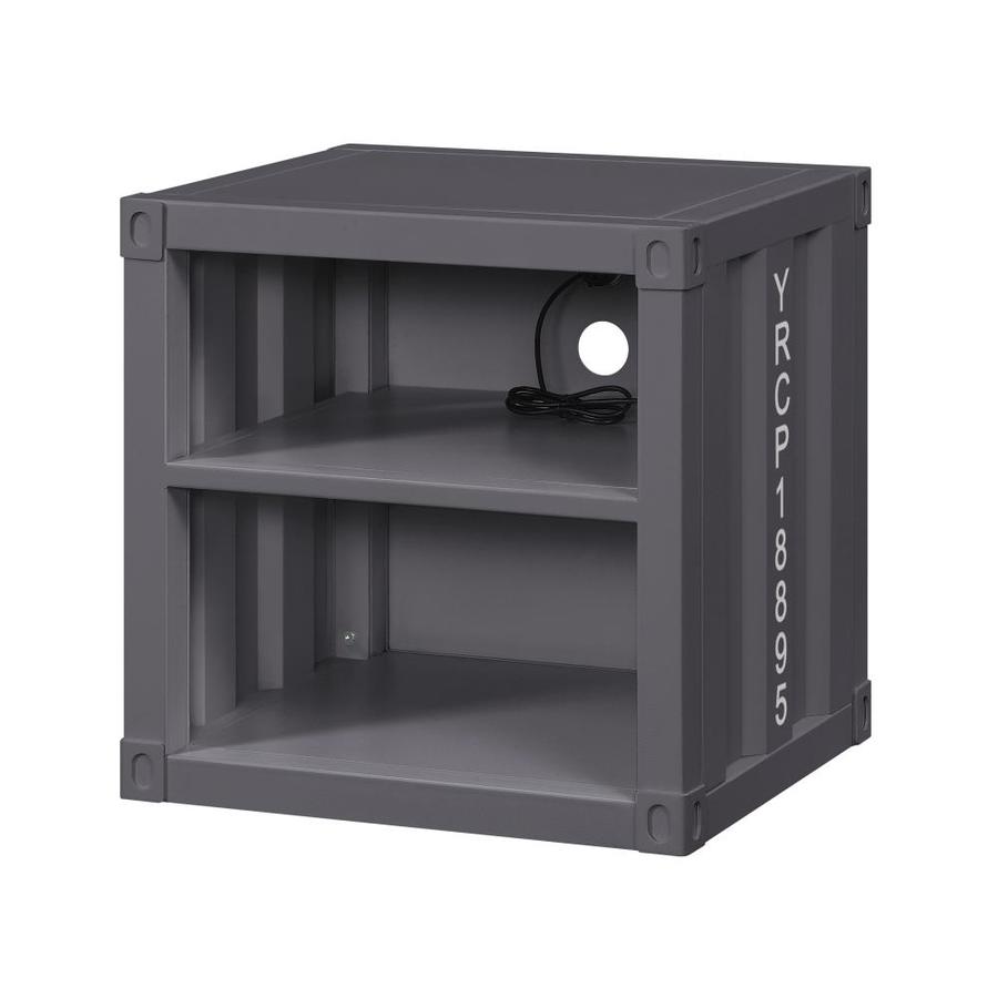 Acme Furniture Cargo Gunmetal Nightstand In The Nightstands Department At Lowes Com