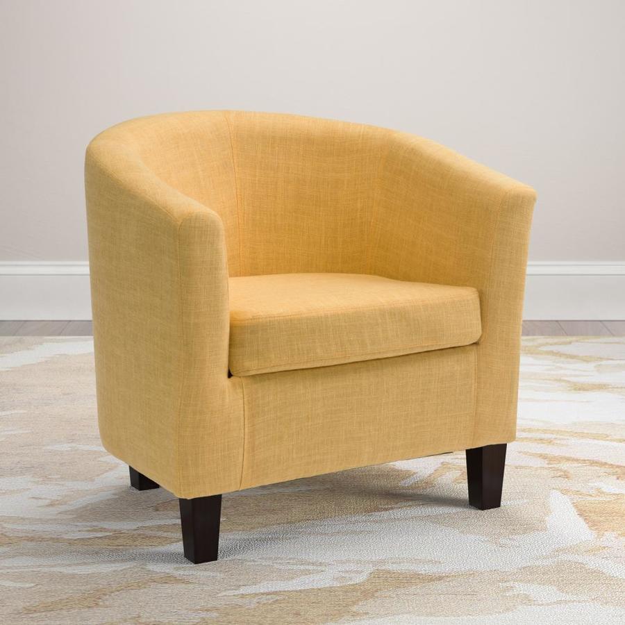 CorLiving Antonio Modern Yellow Accent Chair in the Chairs department