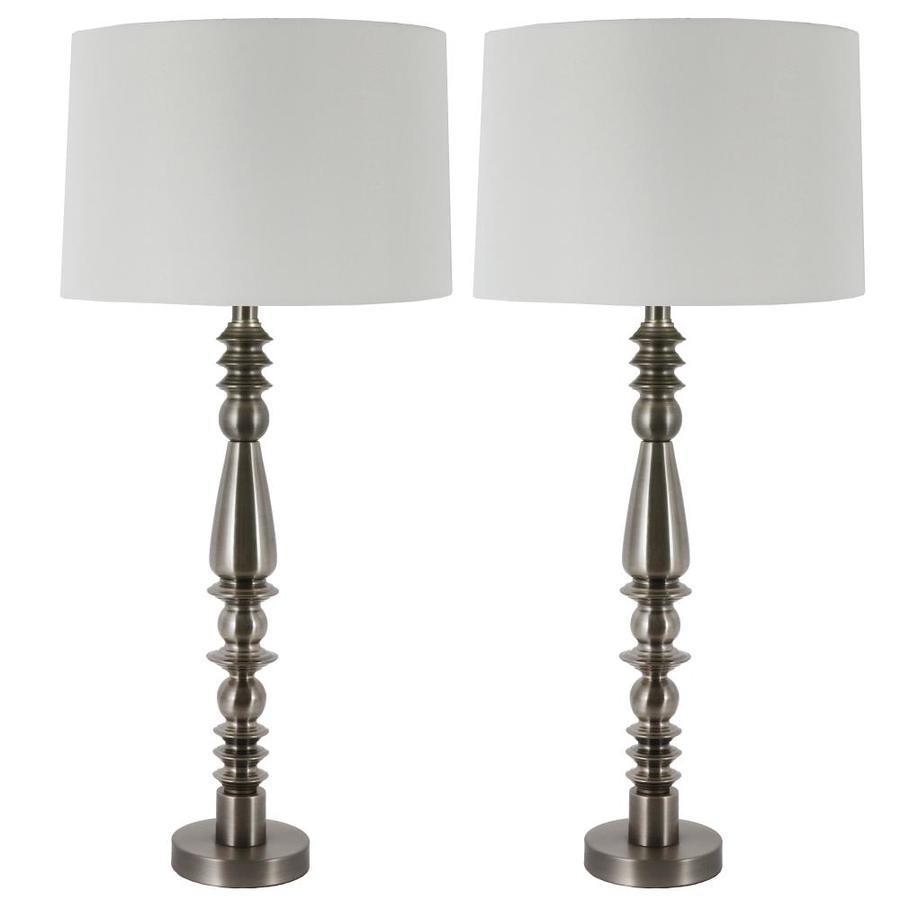 pewter table lamp