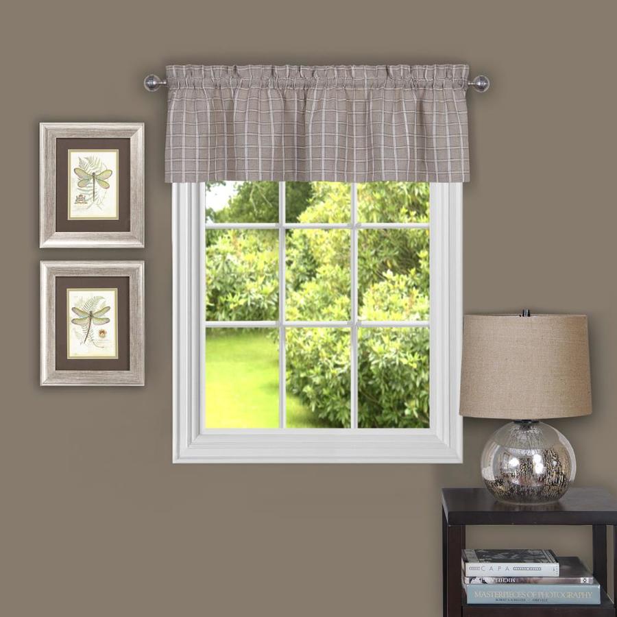 Achim Sydney 14in Linen Polyester Rod Pocket Valance in the Valances