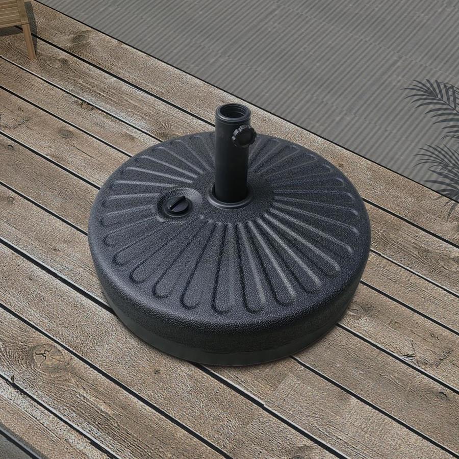 Clihome Ed Umbrella Base Black Patio Umbrella Base In The Patio Umbrella Bases Department At Lowes Com