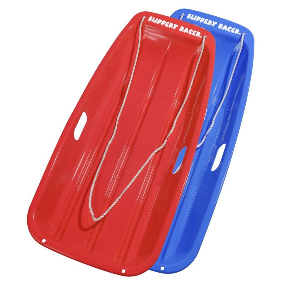 Slippery Racer Downhill Sprinter 35in Toboggan Snow Sled 2 PACK Red