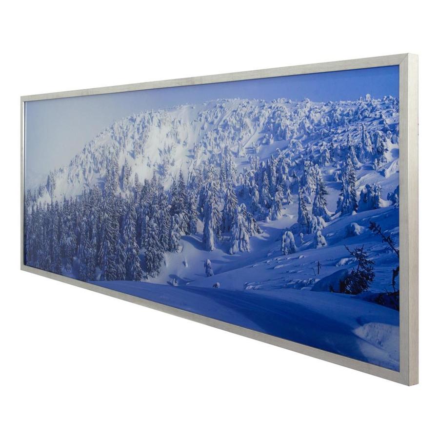 Yosemite Home Decor Landscape Silver Wood Framed 23.6in H x 63in W Landscape Glass Print in