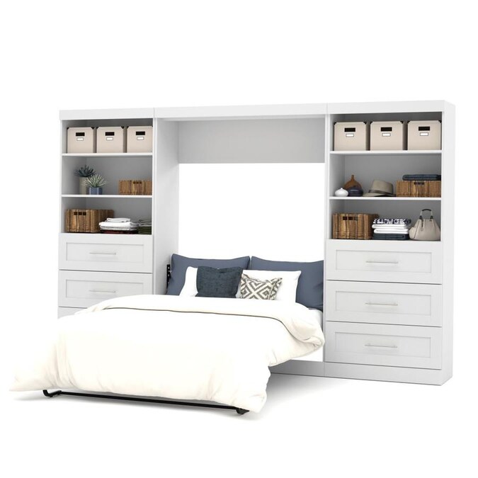 Bestar Pur White Full Murphy Bed in the Beds department at ...