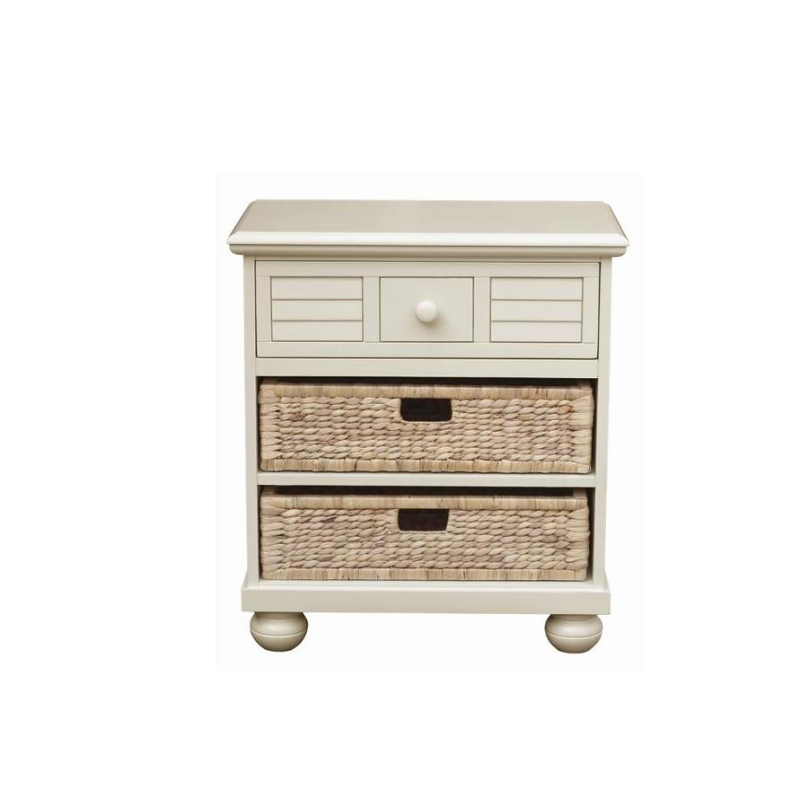 Sunset Trading Ice Cream At The Beach Antique White Cream Pine Nightstand In The Nightstands Department At Lowes Com