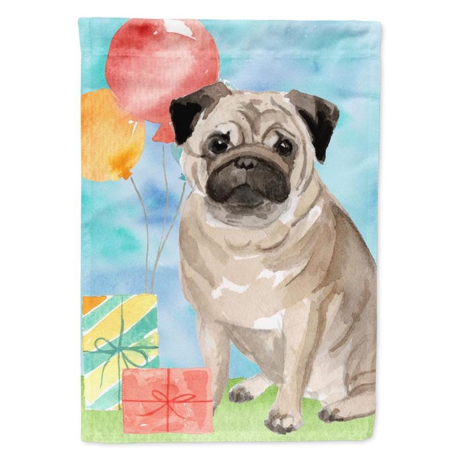 Home of Pugs 4 Dogs Playing Poker Garden Flag