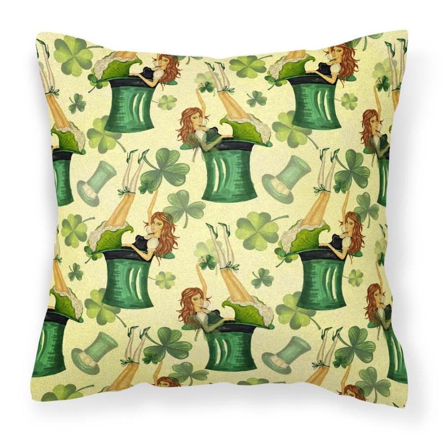 images of st patricks day pillows with 4 leaf clovets