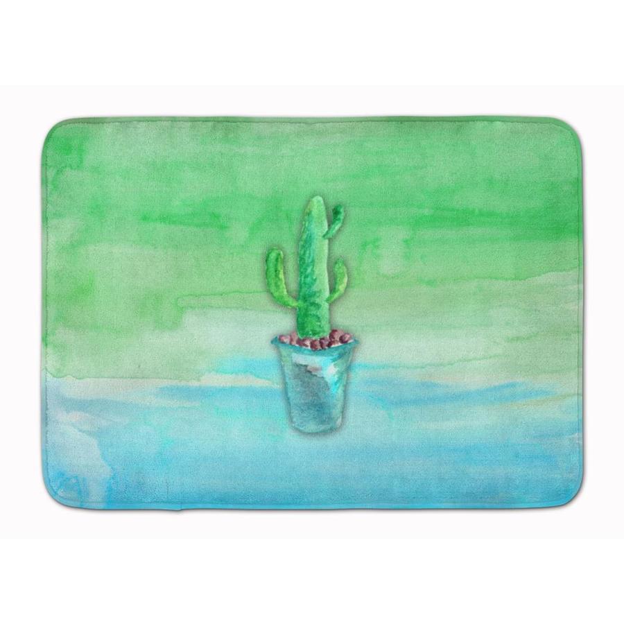 Caroline S Treasures Watercolor Artwork 19 In X 27 In Microfiber Memory Foam Bath Mat In The Bathroom Rugs Shower Mats Department At Lowes Com