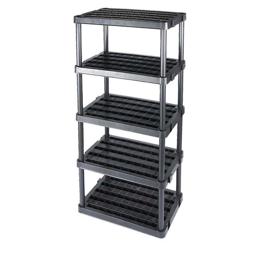 Gracious Living 14 In D X 32 In W X 72 In H 5 Tier Plastic Utility
