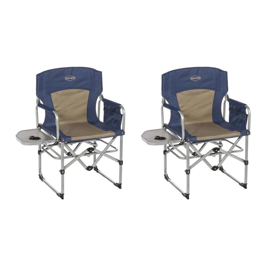 folding chair with side table