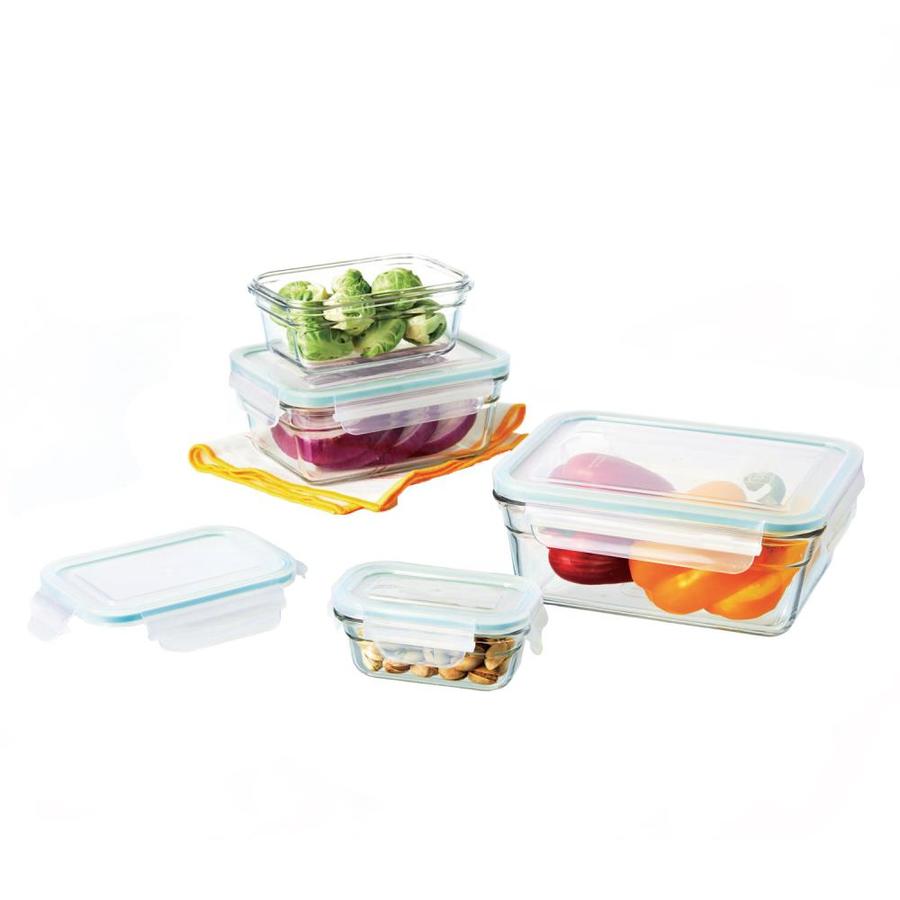 glass food storage set by glasslock