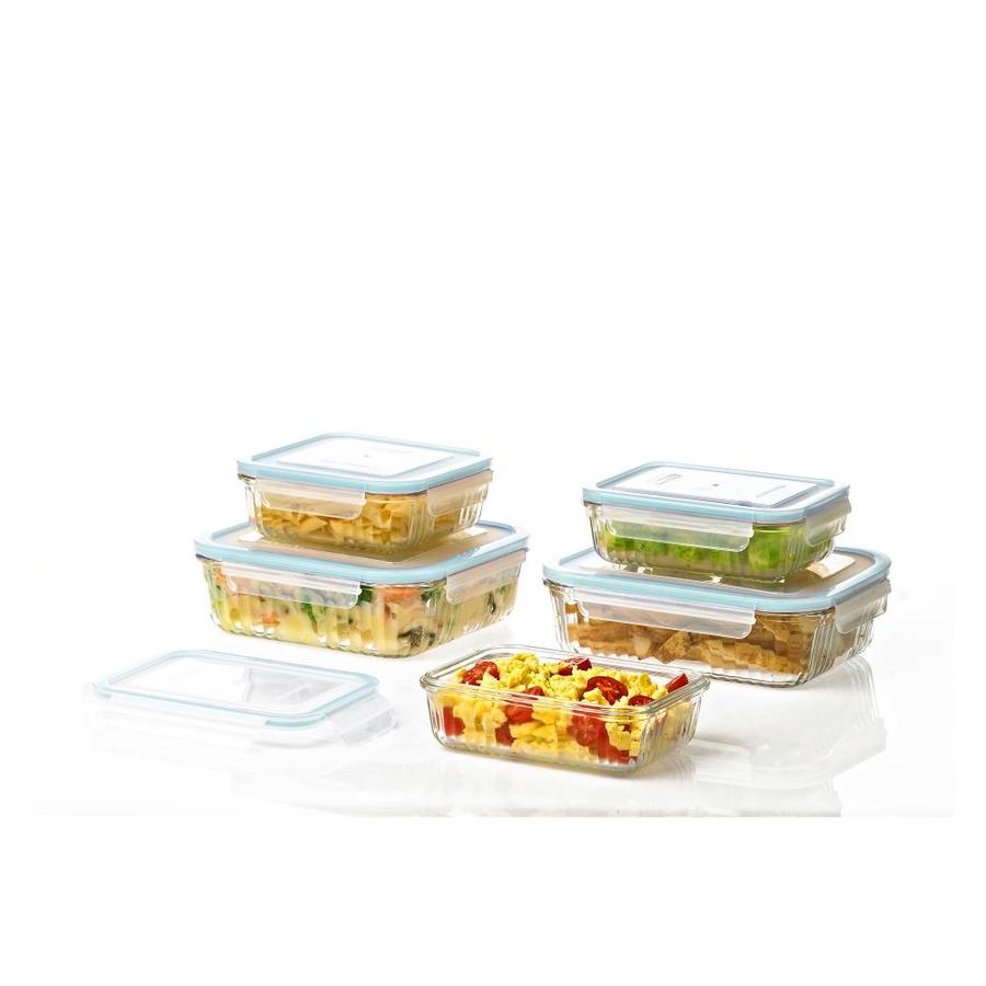 glass food storage set by glasslock