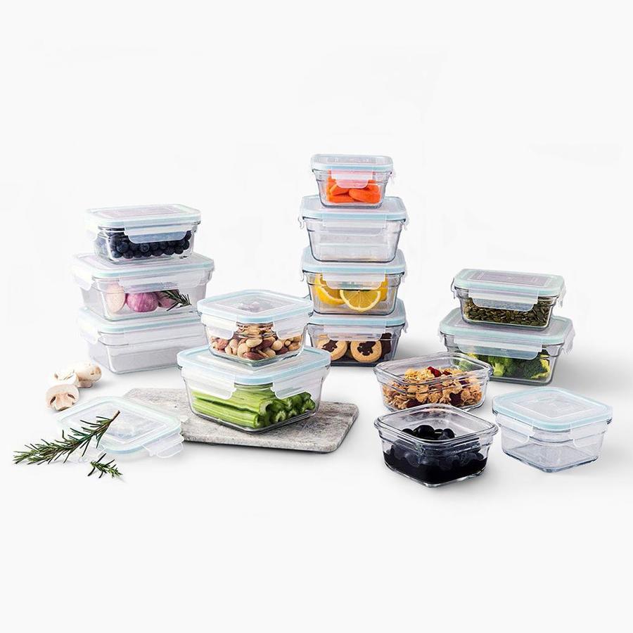glass food storage set by glasslock