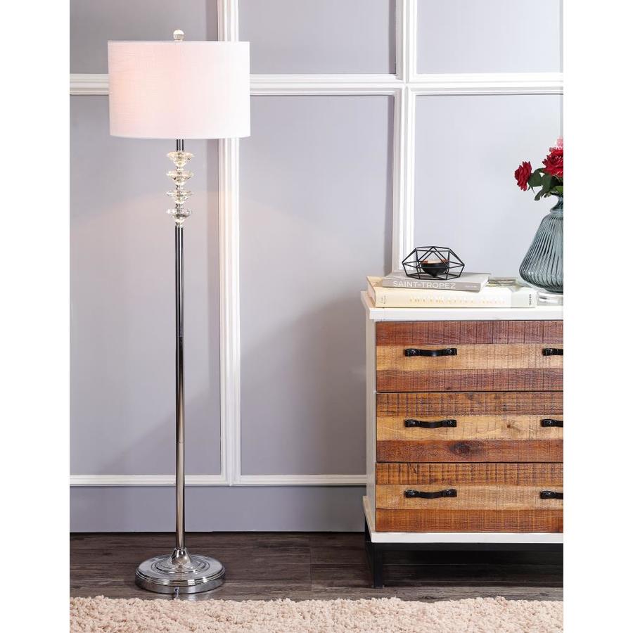 JONATHAN Y Mia 60.5 In. Crystal/Metal LED Floor Lamp ...