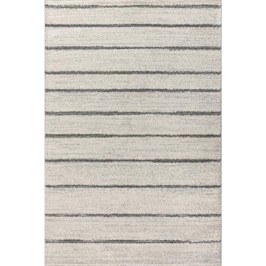 JONATHAN Y Moroccan HYPE 3 x 5 Cream/Gray Indoor Stripe Area Rug