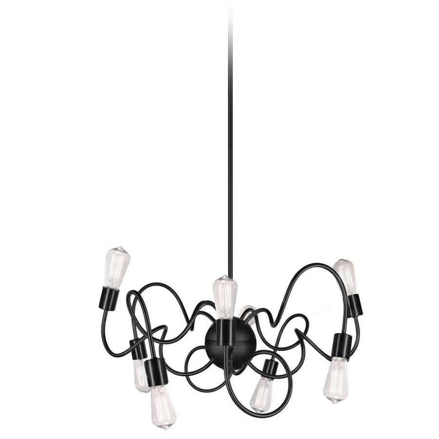 matte black modern chandelier