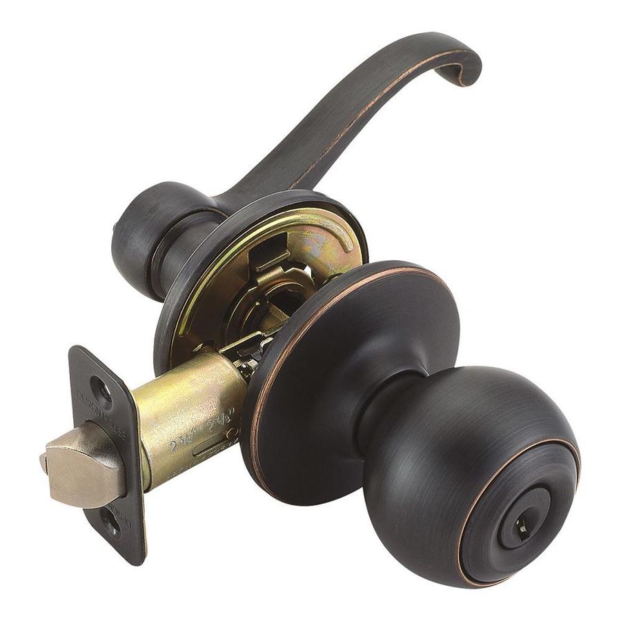 Design House Scroll Oil Rubbed Bronze Combined Door Knob (2Pack) in