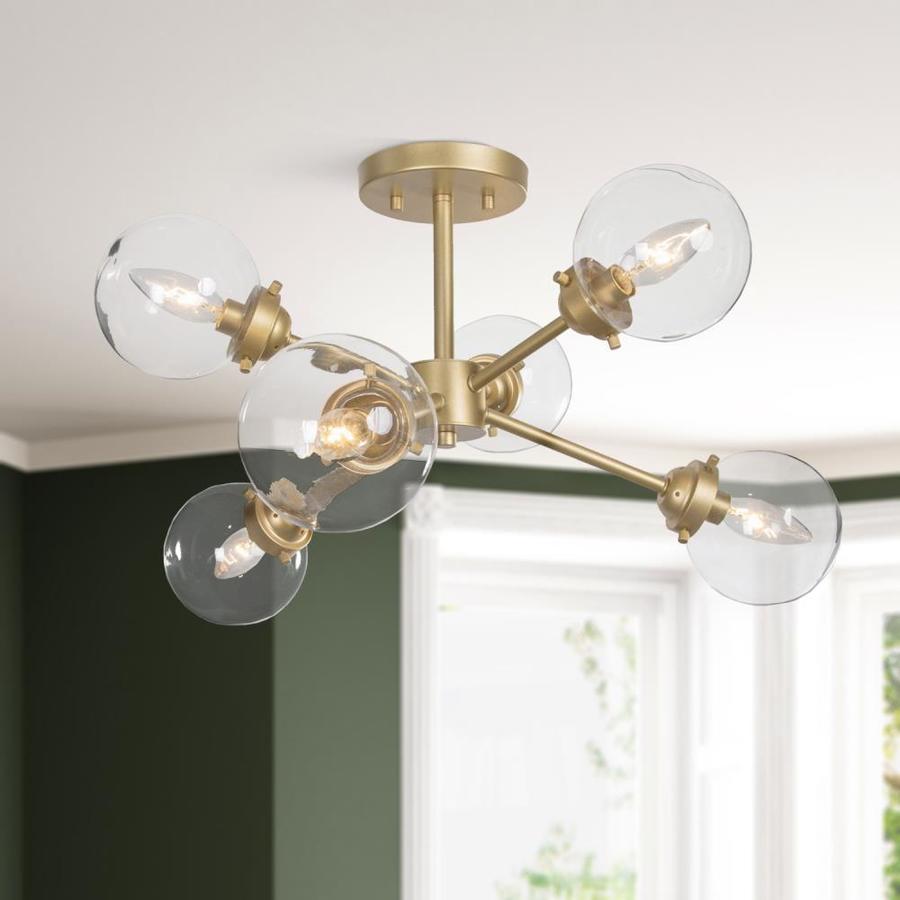 modern semi flush mount lighting