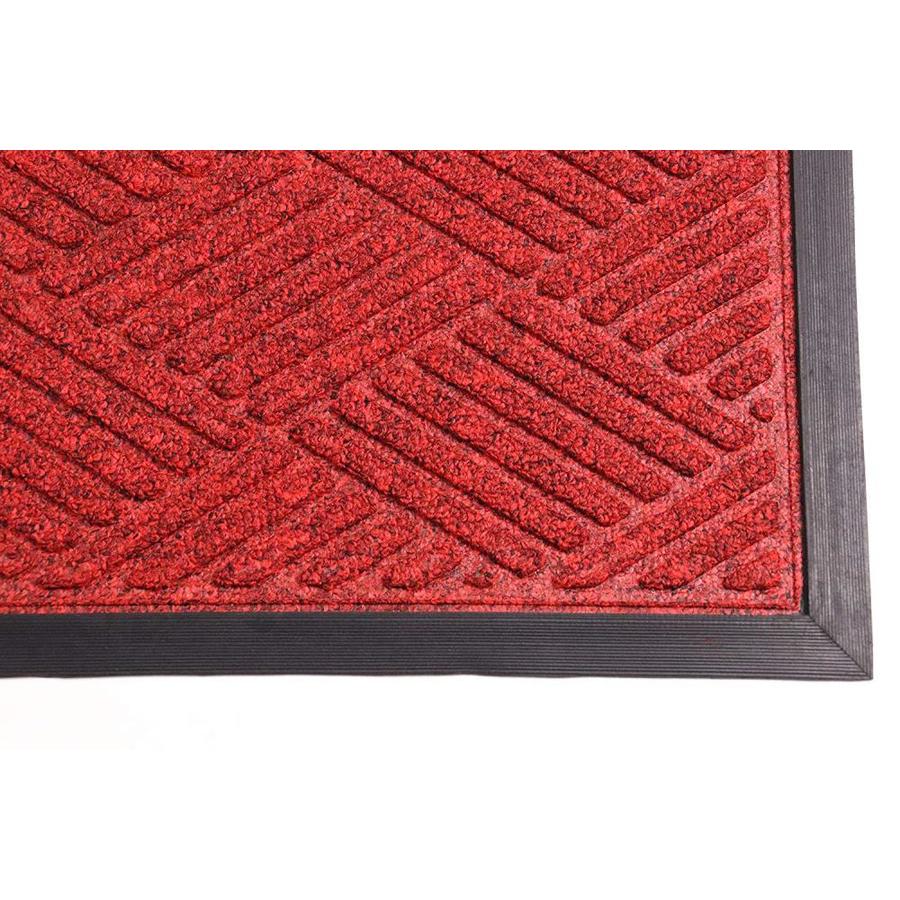 Rhino Mats OPUS Red Rectangular Indoor/Outdoor Door Mat (Common: 2-ft X ...