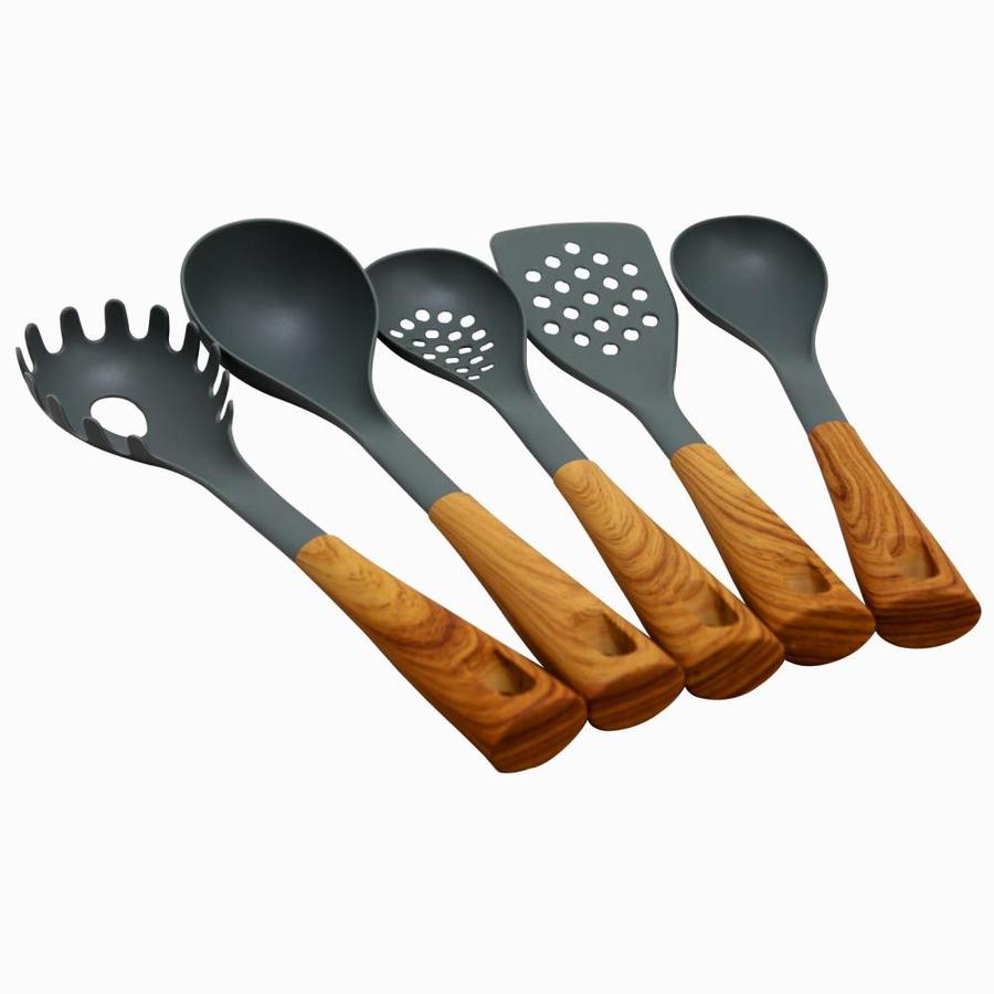 Oster Oster Everwood Kitchen Nylon Tools Set with Wood Inspired Handles