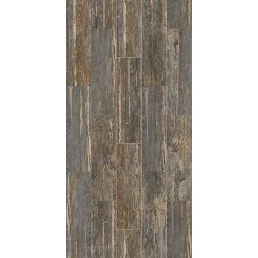 Shaw Country Chic 10 Pack Reclaimed Wood 7 In X 24 In Matte Ceramic Wood Look Tile In The Tile Department At Lowes Com