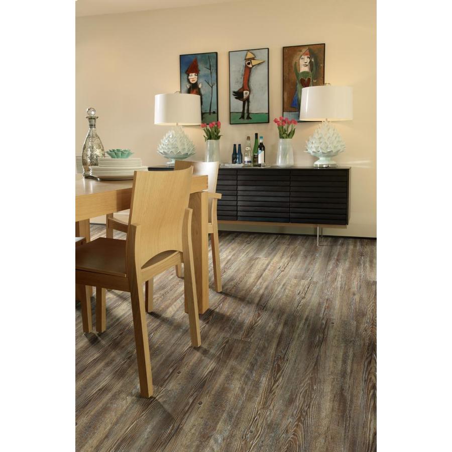 Shaw Grandioso 15 Piece 7 In X 48 In Slate Barnwood Luxury Vinyl Plank Flooring In The Vinyl 